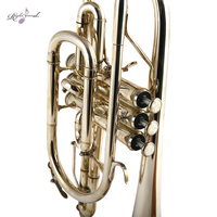 High Quality Bb Trigger Cornet Yellow Brass Musical Instrument