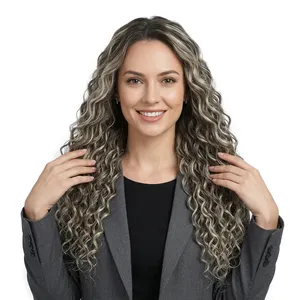ผมแท้แบบ Remy Weft สีน้ำตาลดำ ลอนธรรมชาติ เนื้อนุ่ม หนาเต็ม ปริมาณมาก - Product Image 2