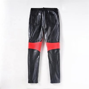 Pantalones de Cuero Auténtico para Hombre, Pantalones de Motociclista de Piel de Vaca Genuina, Pantalones de Moda, Fabricación Personalizada OEM - Product Image 6