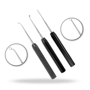 Curettes coniques à anneau, longueur totale 15 pouces, manche 9 pouces, instrument chirurgical de neurochirurgie, curette osseuse pour chirurgie de la colonne vertébrale - Product Image 1