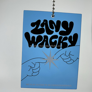 Low MOQ Customized Vintage Acrylic Luggage Tag Carabiner Backpack Tag <b>Personalized</b> Hard-Wearing Fashion Trend - Product Image 3