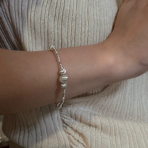S925 Sterling <b>Silver</b> Korean Style Niche Design Sense Cat Eye <b>Bracelet</b> Korean Style Simple Fashion Retro First Jewelry - Product Image 5