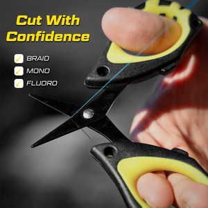 Tijeras de Pesca de 4.5” para Línea Trenzada, Acero Inoxidable con Cuchillas Dentadas, Agarre Antideslizante - Product Image 2