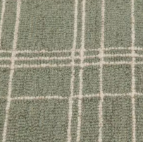 Alfombra moderna de lana a cuadros verde claro, acolchada, para interiores y exteriores, directamente de fábrica en grandes cantidades. - Product Image 2