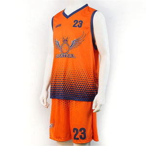 Ensemble d'uniformes de basketball personnalisés en jersey respirant à col en V sans manches, maillots de basketball personnalisés pour équipes et clubs - Product Image 2