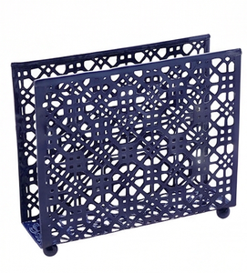 Elegante dispensador de servilletas metálico con acabado elegante, perfecto para centros de mesa de restaurante y almacenamiento de pañuelos con estilo. - Product Image 3