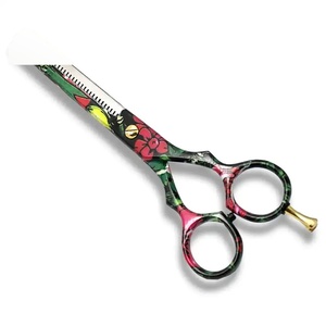 Tijeras de Peluquería Profesionales de Acero Inoxidable 4Cr13, Punta Afilada, para Diestros, Mango Largo de Plástico, 28 Dientes, Tipo S - Product Image 4