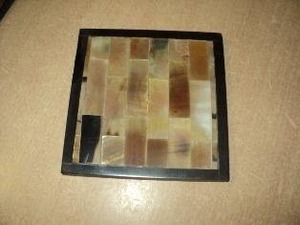 Best Quality Natural Horn Coaster Handmade Drinking Cup Mat Heat Resistant <b>Table</b> <b>Protector</b> for Home Bar Restaurant for Sale - Product Image 2
