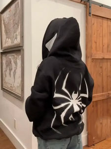 2026 men's and women's fashion hoodies with spider print hoodies for men and women high quality hoodies - Product Image 4