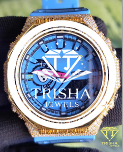 Premium VVS Moissanite Diamond Watch for Men 925 Sterling Silver Iced Out Christian Luxury <b>Wristwatch</b> - Product Image 2