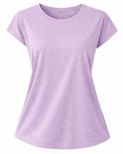 Conjunto de pijama de verano informal para mujer, camiseta de manga corta y pantalones cortos, mezcla de algodón suave y transpirable, conjunto de dos piezas. - Product Image 2