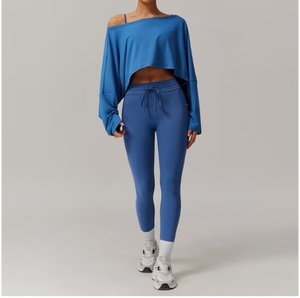 Leggings de compression personnalisables taille haute pour yoga et entraînement, en Spandex/Nylon/Coton, respirants, séchage rapide, longueur cheville, effet push-up fessier, vente en gros - Product Image 4