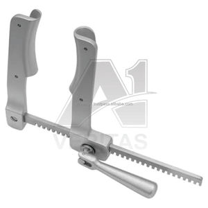 Separador de Costillas A-1 VERITAS, Manual, de Acero Inoxidable, Retractor Torácico, Instrumento Quirúrgico Cardiovascular, Reutilizable, Autoclavable, CE ISO - Product Image 5