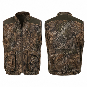 Gilet de chasse camouflage pour homme, sans manches, softshell respirant, multi-poches, vêtements d'extérieur pour l'automne - Product Image 1