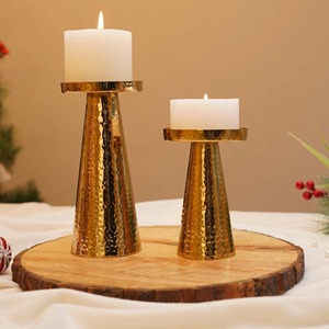 Premium Candle Stand Durable Construction With Elegant Finish Ideal For Home <b>Decor</b> <b>Table</b> Centerpiece And Long Lasting Luxury use - Product Image 2