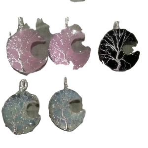 Hermoso colgante de punta de flecha envuelto en alambre de luna de cuarzo rosa de media luna natural para joyería curativa - Product Image 5