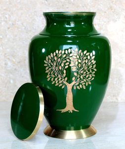 Reliable Manufacturer Unique Aluminum Cremation Urn for Human Ashes <b>Memorial</b> <b>Keepsake</b> with Elegant Decorative Surface Design - Product Image 2