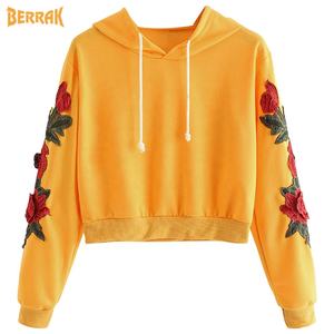Women Hoodie Dream Merch Cropped Sweatshirt Pullover Casual Long Sleeve Striped Short Top Hoody - Product Image 3