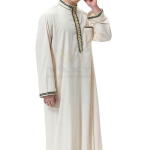 Nueva llegada, mejor material, túnica musulmana para hombre, ropa islámica, túnica musulmana para hombre con MOQ bajo. - Product Image 3