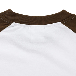 Camiseta de Manga Larga para Hombre, Estilo Raglán, Lavado Ácido, con Logotipo Personalizado, Prenda sin Estampado - Product Image 3