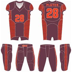 Maillots de football américain pour tournois de ligue, vente en gros, personnalisation de la marque, design moderne, 100 % polyester, manches courtes - Product Image 3