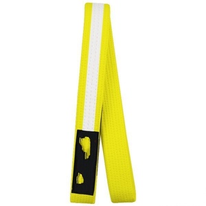 Cinturón de Jiu Jitsu de Alta Calidad 100% Algodón, Logotipo Personalizado, Ropa de Artes Marciales BJJ, Unisex para Adultos, Tela de 100g, Múltiples Colores - Product Image 1