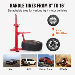 เครื่องมือถอดยางแบบพกพา ใช้มือบิดถอดขอบยาง ขนาด 203 406 มม. ใช้ได้กับยางรถ SUV รถยนต์ รถบรรทุก รถพ่วง - Product Image 6