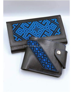 Cartera Trifold de Cuero PU de Diseño Exclusivo para Hombre, con 14 Ranuras para Tarjetas, Bolsillo Frontal, Decoración Floral, Cierre de Cremallera, Ranura para Monedas, Impermeable - Product Image 1