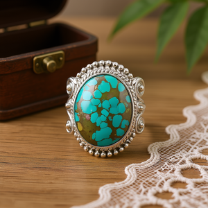<b>Turquoise</b> Fashion <b>Ring</b> 11.3 Grams Elegant Design - Product Image 3