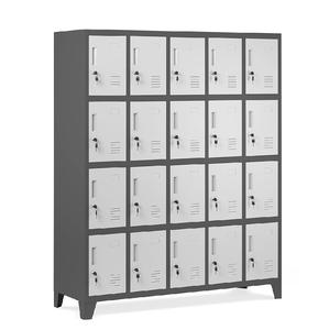 Armoire de rangement métallique durable et étanche à 18 portes avec serrure à clé pour bureau, salle de sport ou école – Stockage sécurisé - Product Image 3