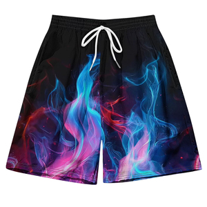 Shorts de bain personnalisés par sublimation, séchage rapide, polyester, pour hommes, plage, surf, fournisseur OEM ODM - Product Image 3