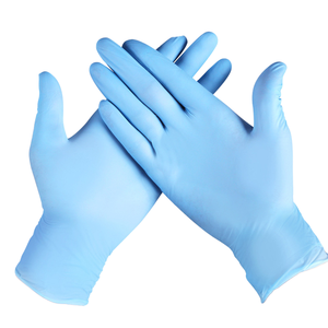Gants de sécurité jetables en nitrile, anti-chimiques, sans poudre, sans latex, sans silicone, stériles, lisses, flexibles, avec manchette conique, 7/8 oz - Product Image 5