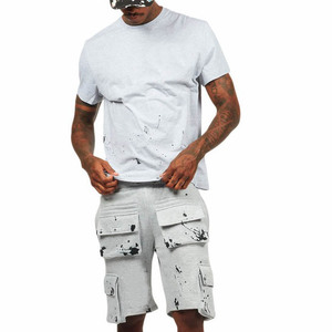 Conjunto de Camiseta y Pantalones Cortos para Hombre, Informal y Deportivo, Dos Piezas, Traje Deportivo de Verano, Gimnasio, Fitness, Entrenamiento, Correr, Ejercicio, Uso Diario - Product Image 4