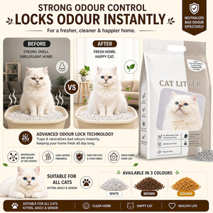 Litière pour chat personnalisée 5 en 1, mélange de tofu et de bentonite, hautement absorbante, sans poussière, contrôle des odeurs, agglomérante, fournitures de nettoyage pour animaux de compagnie - Product Image 5