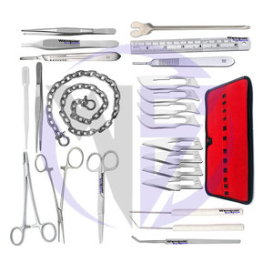 Kit de Disección Dental Quirúrgico Veterinario de 24 Piezas, Instrumentos Manuales de Acero Inoxidable Alemán, Certificación CE para Anatomía - Product Image 4