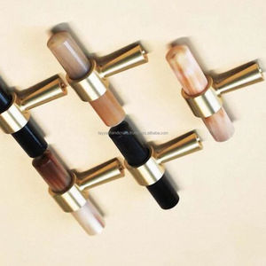 Perillas de cajón de cuerno de lujo Accesorios de hardware de cuerno de búfalo Producto de decoración del hogar de la India - Product Image 1