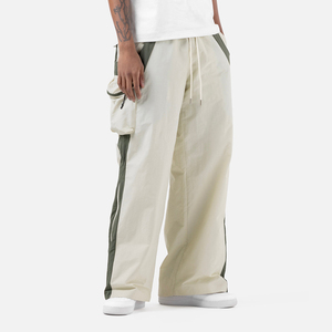 Wholesale <b>Men's</b> Track Pants Blank Oversized Wide Leg <b>Baggy</b> Nylon Sports Pants Custom Design Streetwear <b>Trousers</b> - Product Image 4