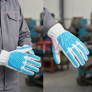 Guantes Resistentes de Cuero y TPR para un Manejo Seguro en Trabajos al Aire Libre, Seguridad para las Manos en el Trabajo - Product Image 4
