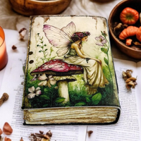 Livre de Sorcellerie Classique Fait Main en Cuir, Grimoire des Ombres avec Serrure, Livre de Lectures, Livre de Sortilèges, Journal Wiccan Pagan, Cadeau