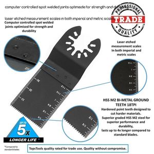 20 hojas de sierra multiherramienta oscilante cortador de corte de metal de madera para Dewalt Fein - Product Image 4