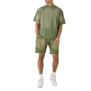 ผู้ผลิตเสื้อยืดทรงบ็อกซี่ผ้าหนาคุณภาพสูงสำหรับผู้ชาย ลวดลายย้อมสีแบบแอซิดวอช สตรีทแวร์หลากสี พร้อมโลโก้สั่งทำสำหรับผู้ชาย - Product Image 1