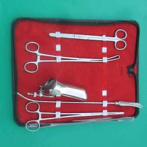 Ensemble d'instruments chirurgicaux pour dispositifs intra-utérins certifiés CE ISO, en acier inoxydable, kit gynécologique et obstétrical par Dentavex - Product Image 4