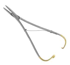 Portaagujas Mathieu de 140 mm TC, Instrumento Quirúrgico Premium Modelo HEX-NH-65, Agarre de Precisión para una Sutura Precisa, Dental - Product Image 2