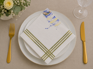 Floral <b>Linen</b> <b>Cloth</b> 100% <b>Linen</b> Napkin Square Printed Dinner Napkin Eco Friendly <b>Table</b> Decor for Home Dining - Product Image 2