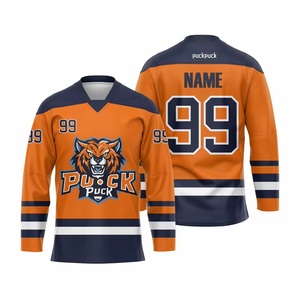 Camisetas de Hockey Bordadas, Uniformes de Hockey de Secado Rápido, Camisetas de Hockey sobre Hielo Estilo Canadá y Estados Unidos, Ropa de Hockey de Primera Calidad, Ropa de Hockey en Equipo - Product Image 4
