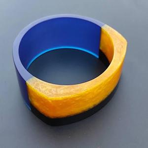 Boho style resin bracelets lightweight comfortable wear artistic handmade jewelry for women summer <b>beach</b> <b>accessories</b> trendy - Product Image 1