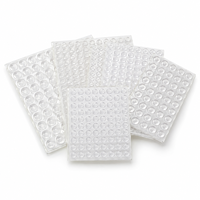 Coussinets de protection pour porte en verre à grille plate en PVC transparent, absorbant les chocs, protection contre les rayures, 15x4mm