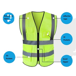 Chaleco de Seguridad Reflectante de Alta Visibilidad, Ropa de Seguridad Unisex sin Mangas con Logotipo Personalizado - Product Image 2