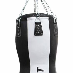 กระสอบทรายหนังแท้แบบหนา น้ำหนักเบา ทนทาน สายรัดยางยืดใส่สบาย สำหรับฝึกซ้อมคิกบ็อกซิ่งและมวย - Product Image 2
