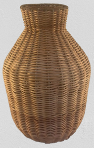 Jarrón Decorativo Tejido a Mano con Hierro Natural y Ratán, con una Elegante Forma Rústica para la Decoración Moderna del Hogar - Product Image 2